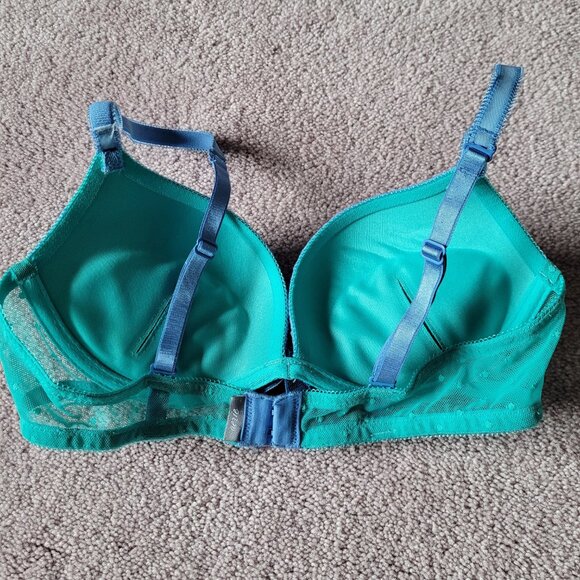 Aerie Push Up Bra Size 32B Lace Cups & Mesh Band Removable Pads - Picture 7 of 8